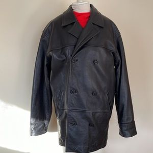 DANIER double breasted leather jacket